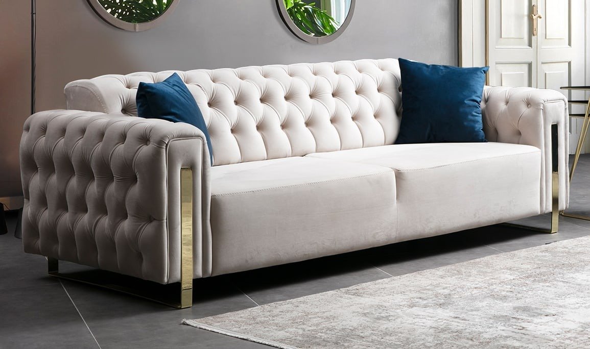 Luxurious Three-Seater Sofa